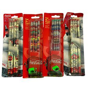 Vintage 1996 Coca Cola Pencils Lot of 16 Polar Bear No 2 Soda Advertising New